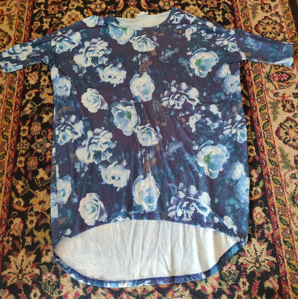 LuLaRoe xxs blue floral Irma